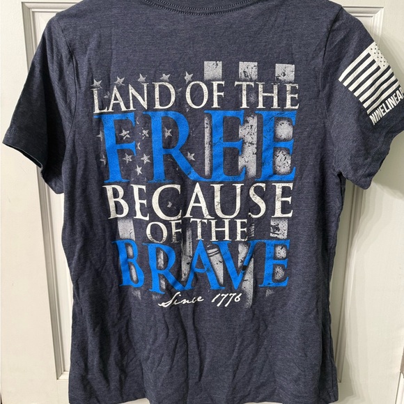Nine Line Patriotic T-Shirt - Picture 2 of 3